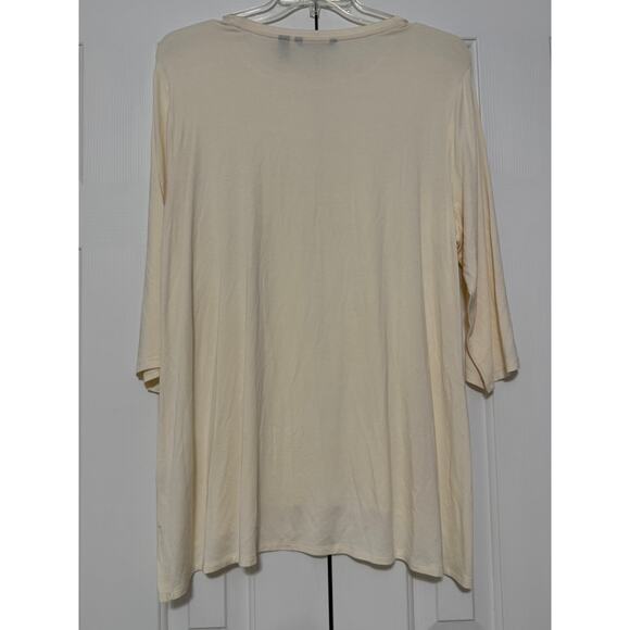 H by Halston Cream Tunic, Size 1X - Picture 2 of 6